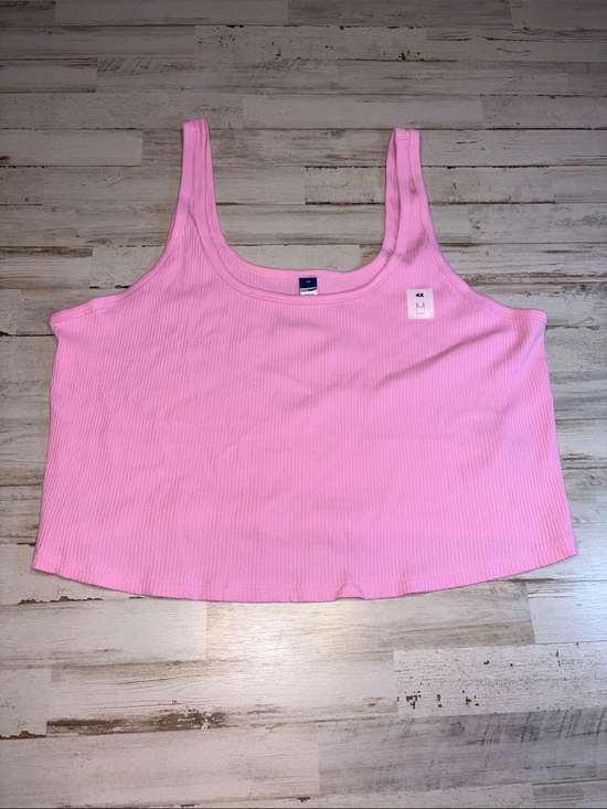Old Navy Tops - Old Navy Pink Ribbed Cropped Tank Top Plus Size 4X